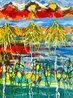 Spring Refresh, San Diego, California 2026 45x62 - Oil And Acrylic on Canvas - Huge Original Painting by Giora Angres - 2