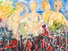 Spring Break Hawaii 2026 45x62 - Oil and Acrylic on Canvas - Huge Original Painting by Giora Angres - 1