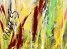 Our Blue Planet 2024 62x45 - Oil and Acrylic on Canvas - Huge Original Painting by Giora Angres - 5