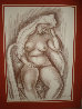 Odalisca Pastel 1979 36x28 Original Painting by Raul Anguiano - 1 Odalisca Pastel 1979 36x28 Original Painting by Raul Anguiano - 1