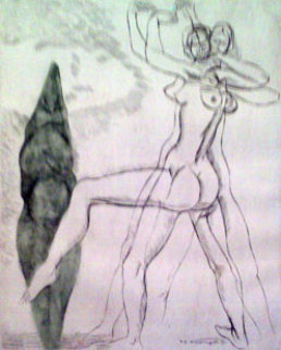 Danza de la Fertilidad 1969 Limited Edition Print - Raul Anguiano Danza de la Fertilidad 1969 Limited Edition Print - Raul Anguiano