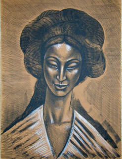 Oriental Smile 1982 Limited Edition Print - Raul Anguiano Oriental Smile 1982 Limited Edition Print - Raul Anguiano