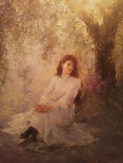 Serenity 40x30 Huge Original Painting - An He Serenity 40x30 Huge Original Painting - An He