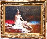 Prima Ballerina 1991 39x49 Huge - Dance Original Painting by  An He - 1