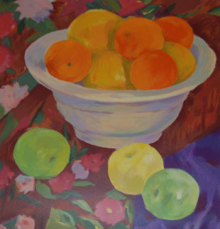 Still Life On Russian Scarf set of 2 Limited Edition Print - Helen Anikst Still Life On Russian Scarf set of 2 Limited Edition Print - Helen Anikst