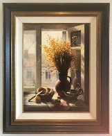 My Window With Bagel 1990 45x35 Super Huge Original Painting by Dmitri Annenkov - 3 My Window With Bagel 1990 45x35 Super Huge Original Painting by Dmitri Annenkov - 3