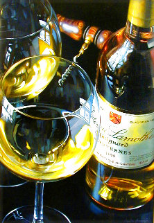 Chateau Lamothe 2006 50x38 Super Huge Original Painting - Dmitri Annenkov Chateau Lamothe 2006 50x38 Super Huge Original Painting - Dmitri Annenkov
