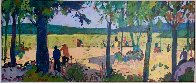 Banyoles I 1998 28x54 Original Painting by Manel Anoro - 0 Banyoles I 1998 28x54 Original Painting by Manel Anoro - 0