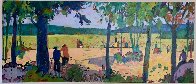 Banyoles I 1998 28x54 Original Painting by Manel Anoro - 1 Banyoles I 1998 28x54 Original Painting by Manel Anoro - 1