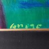 Dona Amb Roba Vermella 63x38 Huge - Spain Original Painting by Manel Anoro - 2