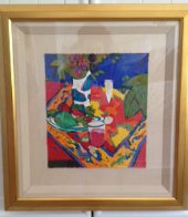 Bodegon En Rojo 1995 Limited Edition Print by Manel Anoro - 1 Bodegon En Rojo 1995 Limited Edition Print by Manel Anoro - 1