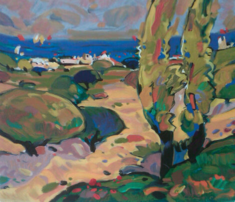 Collectors Suite of 2-  PP 1995 Bodegon en Rojo and Costa De Mallorca Limited Edition Print - Manel Anoro
