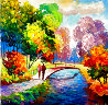Loves Scenic View Acrylic 20x20 Original Painting by Alexander Antanenka - 0