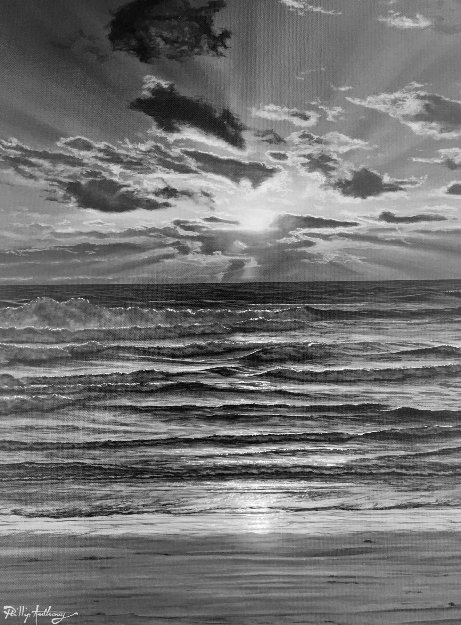 God's Wake Up Call 2010 20x16 Original Painting - Phillip Anthony