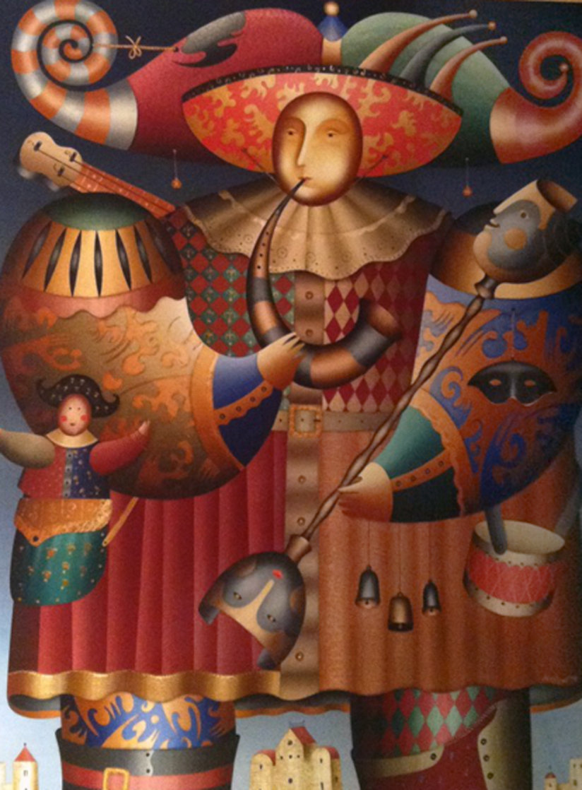 Comedia Del Arte 1998 84x70 Huge Original Painting by Anton Arkhipov Comedia Del Arte 1998 84x70 Huge Original Painting by Anton Arkhipov