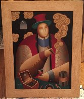 Cigars 1997 59x47 Super Huge Original Painting by Anton Arkhipov - 1 Cigars 1997 59x47 Super Huge Original Painting by Anton Arkhipov - 1