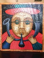 Untitled Musician 1997 20x18 Original Painting by Anton Arkhipov - 1 Untitled Musician 1997 20x18 Original Painting by Anton Arkhipov - 1