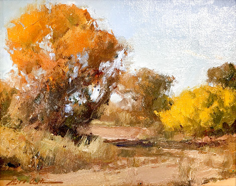 Autumn at Mint Wash, Arizona 2011 14x16 Original Painting - Bill Anton