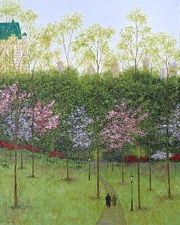 Central Park, Spring 2015 26x30 Original Painting - Patrick Antonelle Central Park, Spring 2015 26x30 Original Painting - Patrick Antonelle