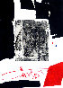 Composition Noire Et Rouge 1970 Medium by Antoni Clave - 0