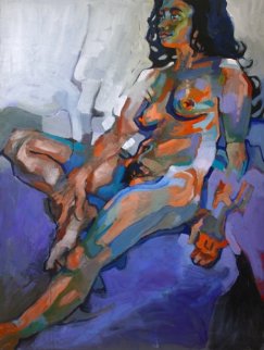Studio Nude 2011 48x36 Original Painting - Piotr Antonow Studio Nude 2011 48x36 Original Painting - Piotr Antonow