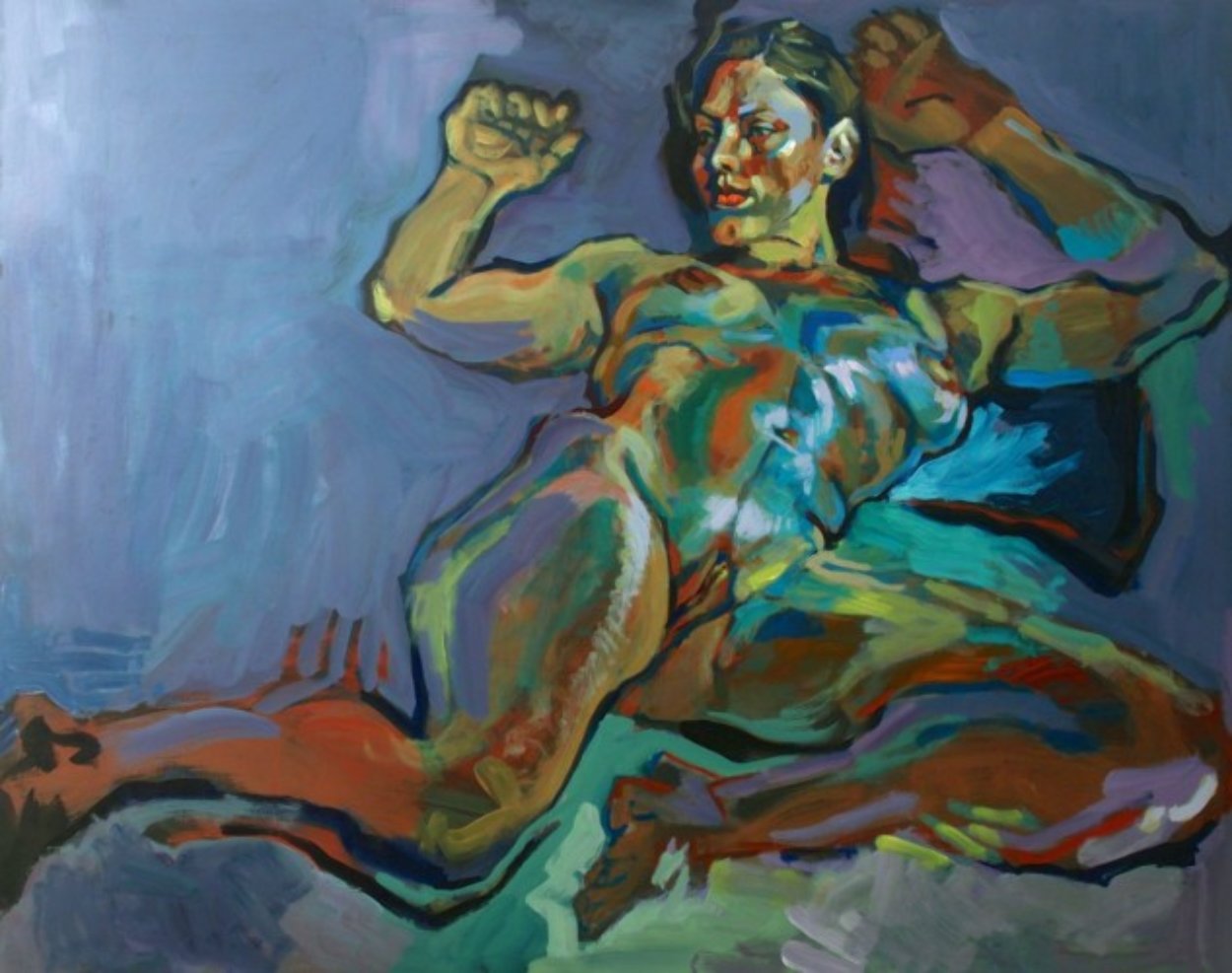 Evening Nude 2012 32x40 Super Huge Original Painting by Piotr Antonow Evening Nude 2012 32x40 Super Huge Original Painting by Piotr Antonow