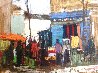 Untitled Street Scene 1967 19x22 - Early Original Painting by Anton Sipos - 3