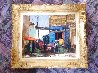 Untitled Street Scene 1967 19x22 - Early Original Painting by Anton Sipos - 2