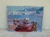 Boat on the Seine River Paris 30x40 Original Painting by Anton Sipos - 1 Boat on the Seine River Paris 30x40 Original Painting by Anton Sipos - 1
