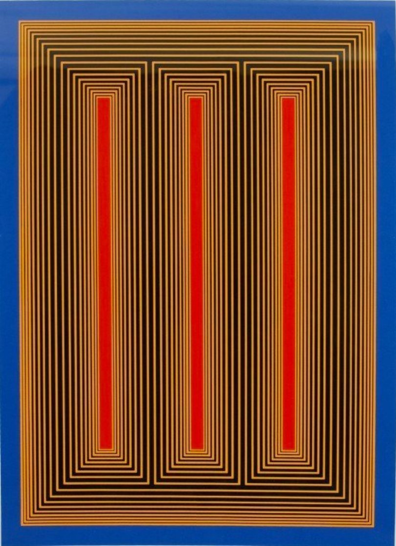 Temple of the Golden Red 1985 Limited Edition Print by Richard Anuszkiewicz Temple of the Golden Red 1985 Limited Edition Print by Richard Anuszkiewicz