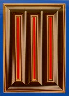 Temple of the Golden Red 1985 Limited Edition Print by Richard Anuszkiewicz - 0 Temple of the Golden Red 1985 Limited Edition Print by Richard Anuszkiewicz - 0
