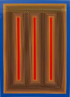 Temple of the Golden Red 1985 Limited Edition Print - Richard Anuszkiewicz Temple of the Golden Red 1985 Limited Edition Print - Richard Anuszkiewicz