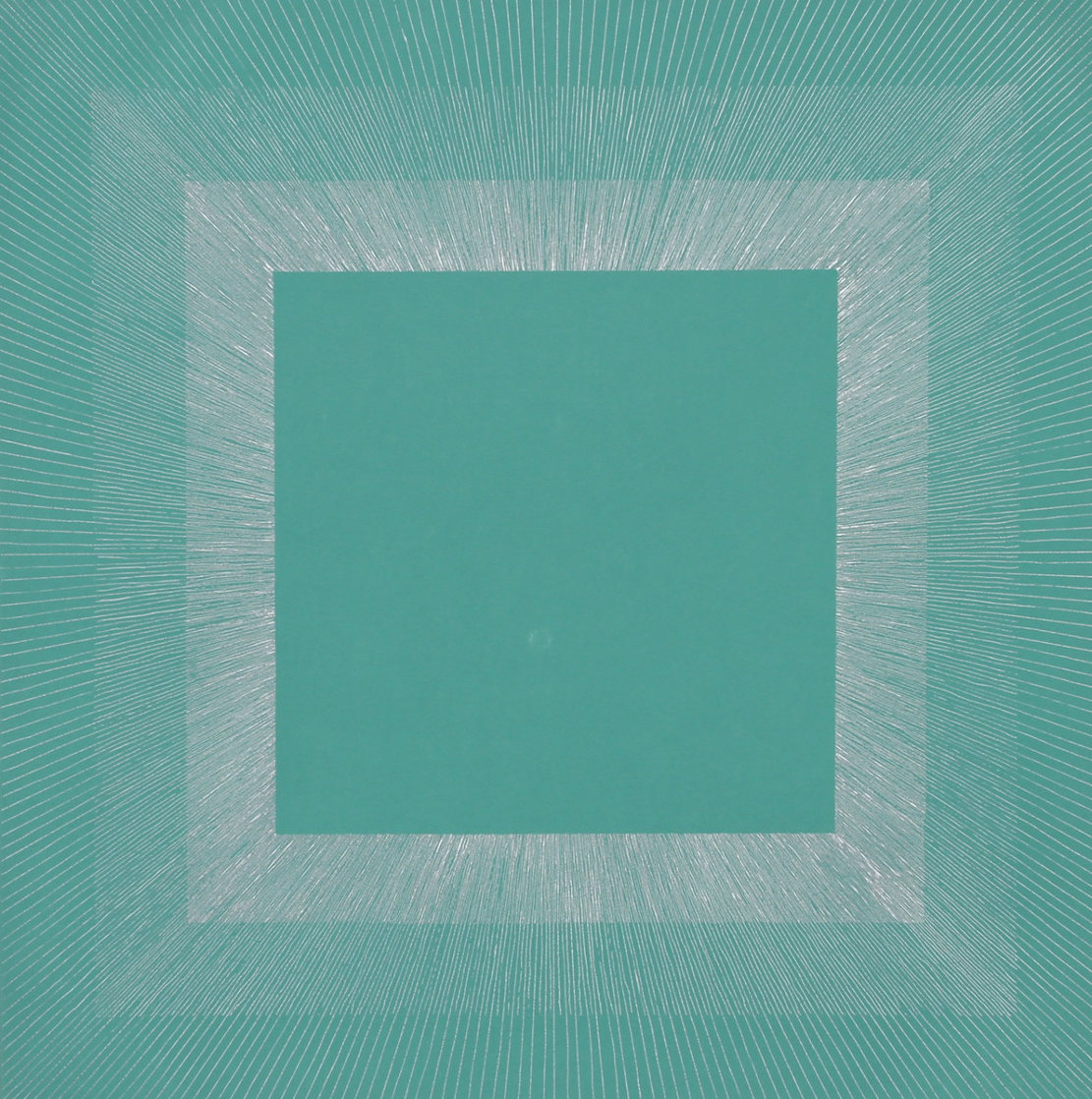 Winter Suite (Green with Silver) 1979 Limited Edition Print by Richard Anuszkiewicz Winter Suite (Green with Silver) 1979 Limited Edition Print by Richard Anuszkiewicz