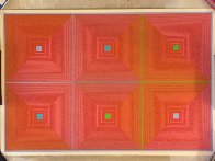 Six Squares 1969 Limited Edition Print by Richard Anuszkiewicz - 1 Six Squares 1969 Limited Edition Print by Richard Anuszkiewicz - 1