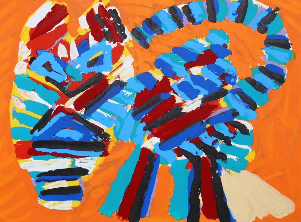 Sunshine Cat From the Cats Portfolio 1978 Limited Edition Print by Karel Appel Sunshine Cat From the Cats Portfolio 1978 Limited Edition Print by Karel Appel