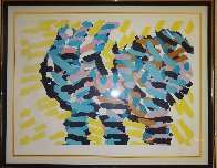 Encounter in Yellow Field HC 1986 Limited Edition Print by Karel Appel - 2 Encounter in Yellow Field HC 1986 Limited Edition Print by Karel Appel - 2