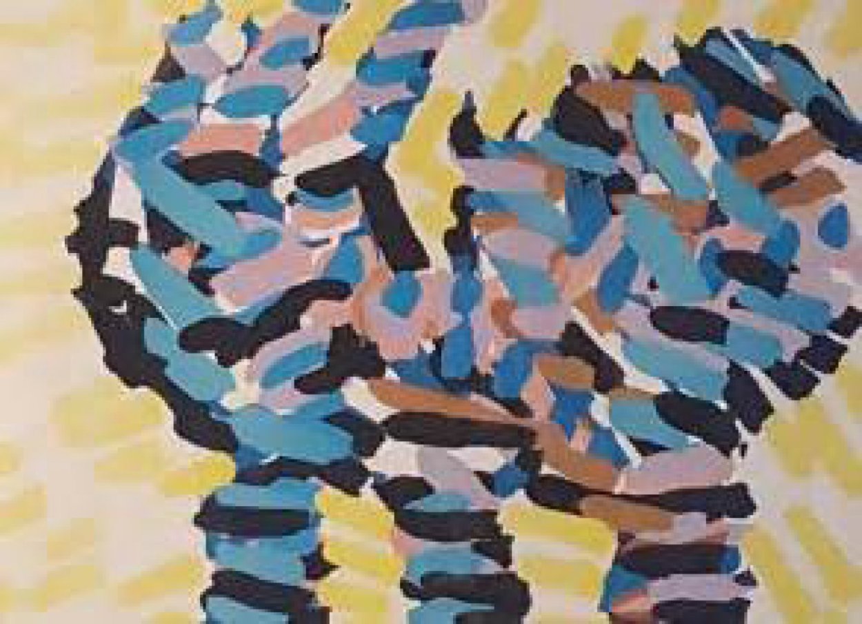 Encounter in Yellow Field HC 1986 Limited Edition Print by Karel Appel Encounter in Yellow Field HC 1986 Limited Edition Print by Karel Appel
