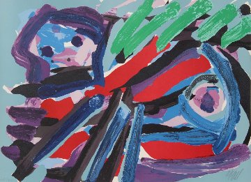 Walking With My Bird 1979 Limited Edition Print - Karel Appel Walking With My Bird 1979 Limited Edition Print - Karel Appel