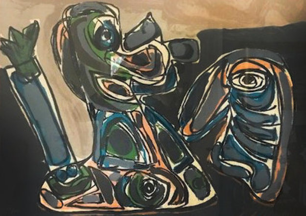 Untitled Lithograph by Karel Appel