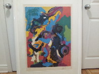 Untitled Lithograph 1976 Huge Limited Edition Print by Karel Appel - 2