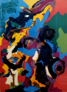 Untitled Lithograph 1976 Super Huge Limited Edition Print - Karel Appel Untitled Lithograph 1976 Super Huge Limited Edition Print - Karel Appel