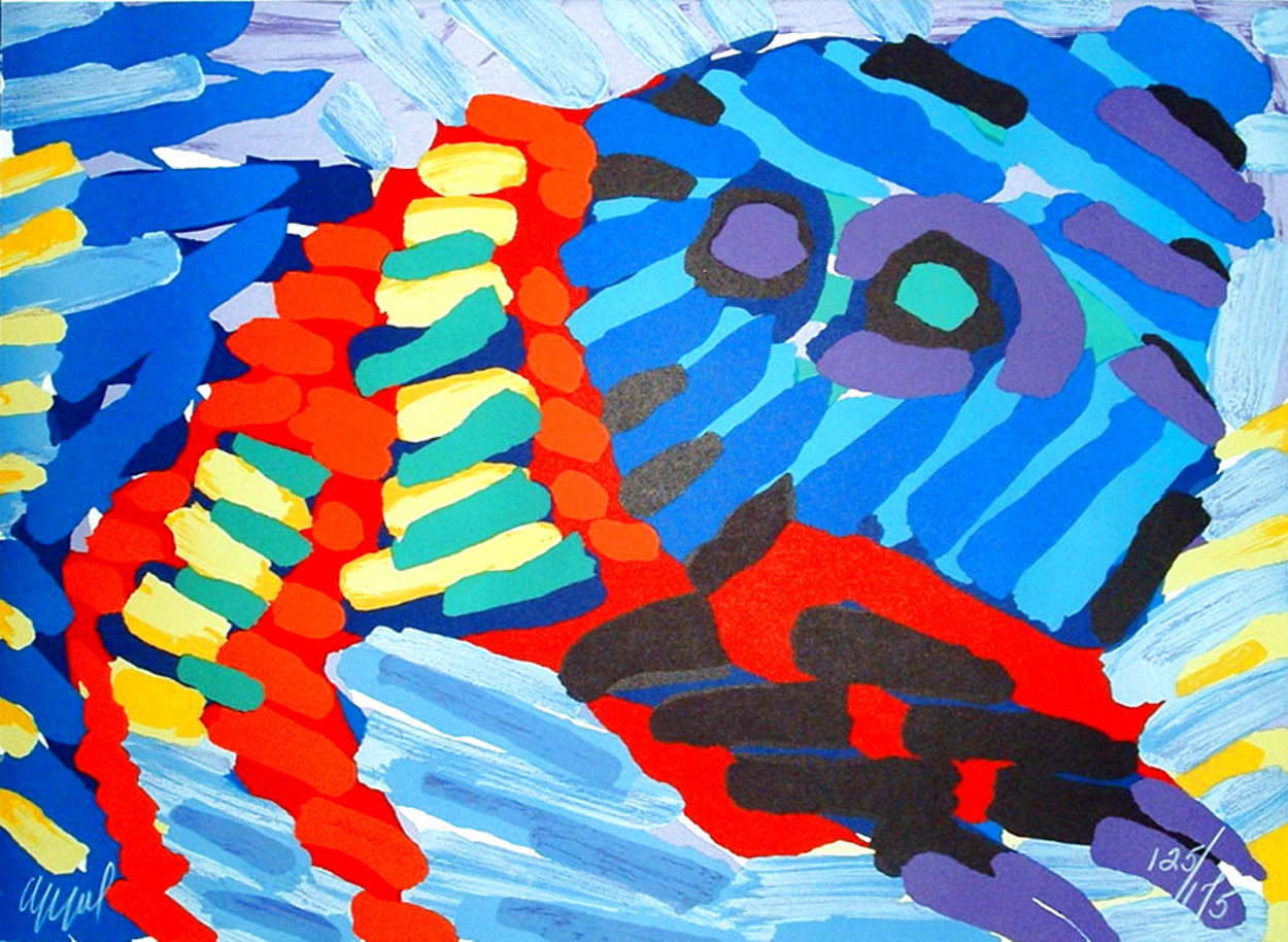 Animals And Monsters Series: Clown Cat 1979 Limited Edition Print by Karel Appel Animals And Monsters Series: Clown Cat 1979 Limited Edition Print by Karel Appel