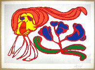 Floating Flower Passion (Silver) EA 1978 Limited Edition Print by Karel Appel - 1 Floating Flower Passion (Silver) EA 1978 Limited Edition Print by Karel Appel - 1