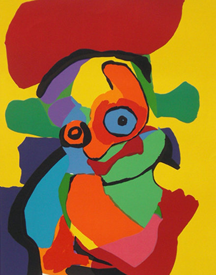 Visage AP Limited Edition Lithograph by Karel Appel - For Sale on