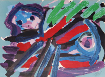 Walking with My Bird 1979 Limited Edition Print - Karel Appel Walking with My Bird 1979 Limited Edition Print - Karel Appel