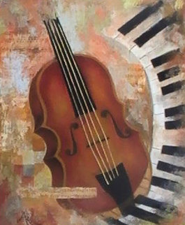 Instruments of Time 26x22 Original Painting - Arbe Berberyan   