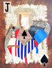 One Eyed Jack BAT Embellished Giclee on Canvas - Huge Limited Edition Print by Arbe Berberyan - 0 One Eyed Jack BAT Embellished Giclee on Canvas - Huge Limited Edition Print by Arbe Berberyan - 0