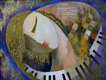 It's Music To My Heart 2009 Embellished Limited Edition Print - Arbe Berberyan It's Music To My Heart 2009 Embellished Limited Edition Print - Arbe Berberyan