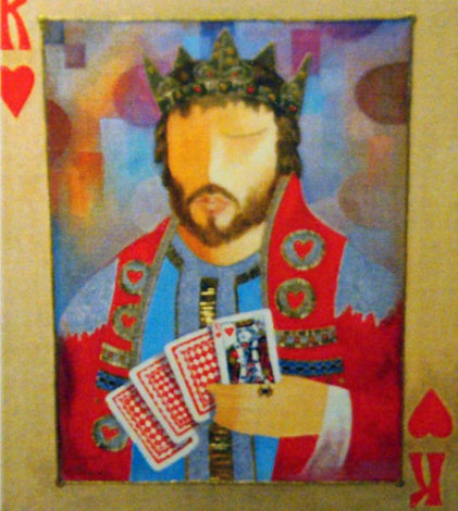 King of Hearts AP Embellished #1 in edition Limited Edition Print - Arbe Berberyan