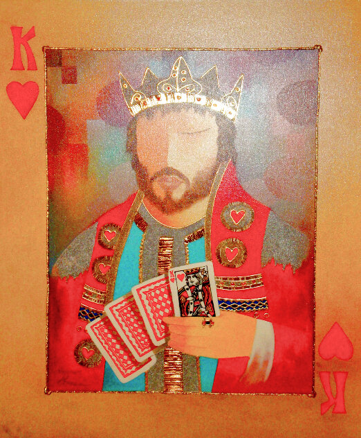 King of Hearts AP 2009 Embellished Limited Edition Print by Arbe Berberyan